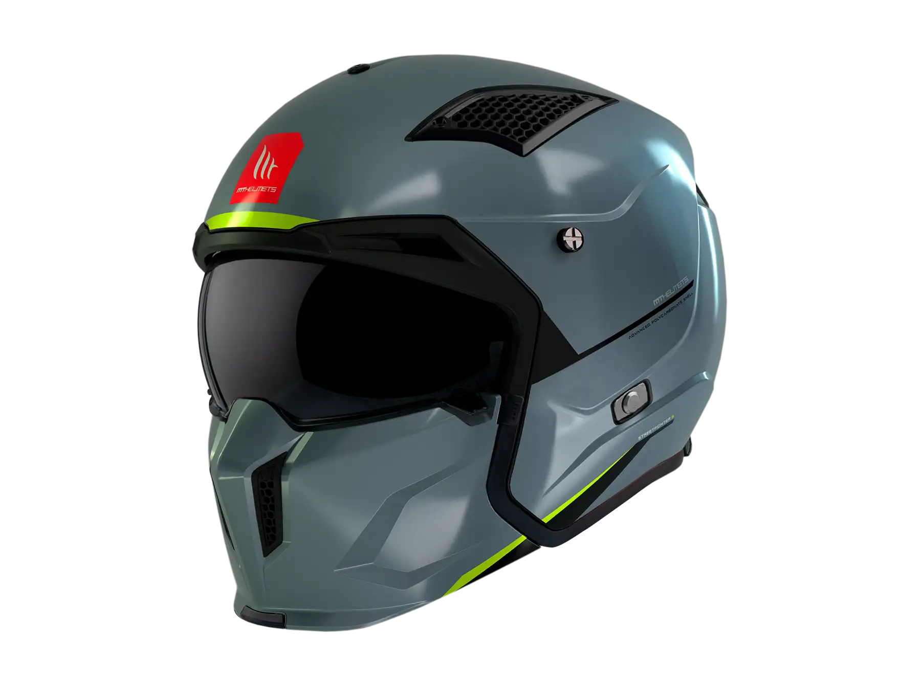 Casco MT Streetfighter SV S Solid A22 Gris Brillo